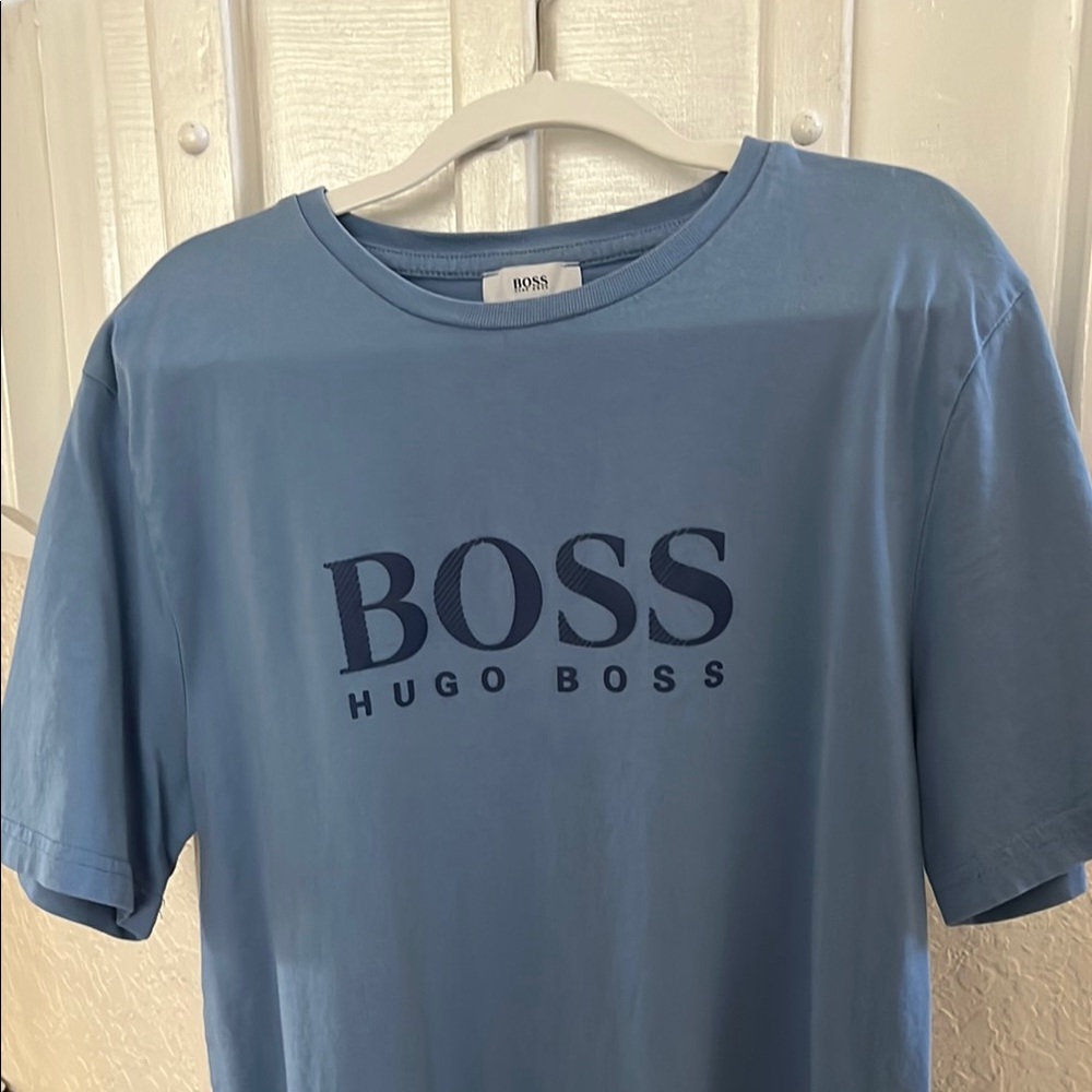 Hugo Boss Sky Blue Graphic T-Shirt
